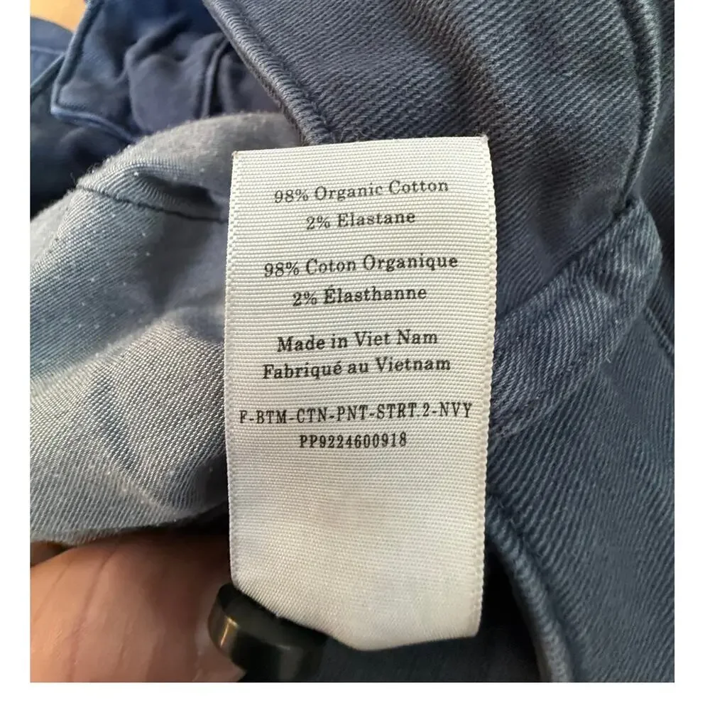 Everlane The Utility Barrel Pant Size 0 Blue High Rise Tapered Ankle EUC - Picture 5 of 6